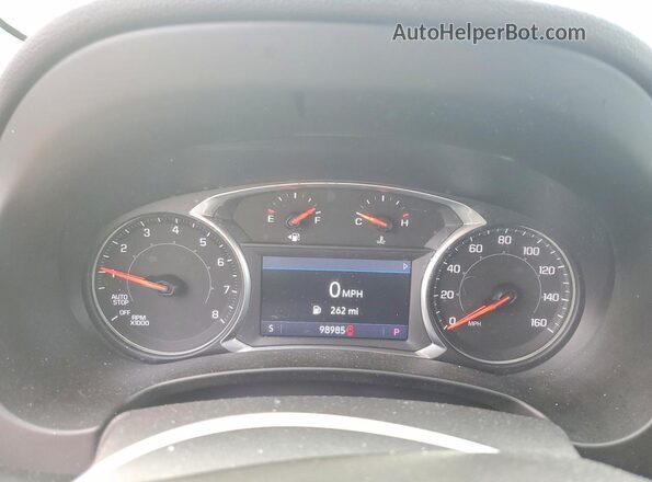 3GKALVEV8ML306860 2020 GMC TERRAIN White Вид щитка приладів