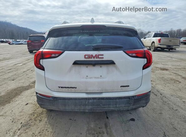 3GKALVEV8ML306860 2020 GMC TERRAIN White Вид ззаду