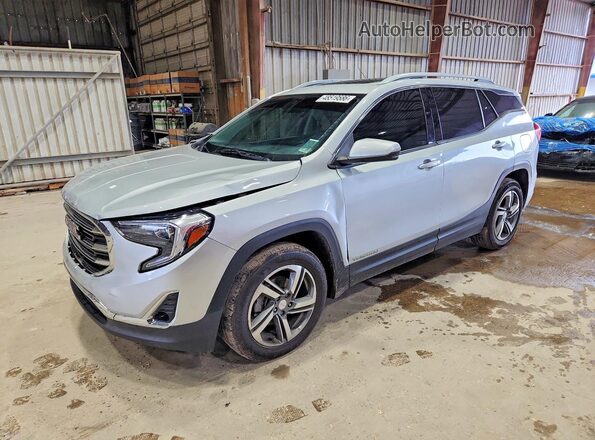 3GKALVEV9KL333336 2019 GMC TERRAIN Серебряный Передняя левая четверть