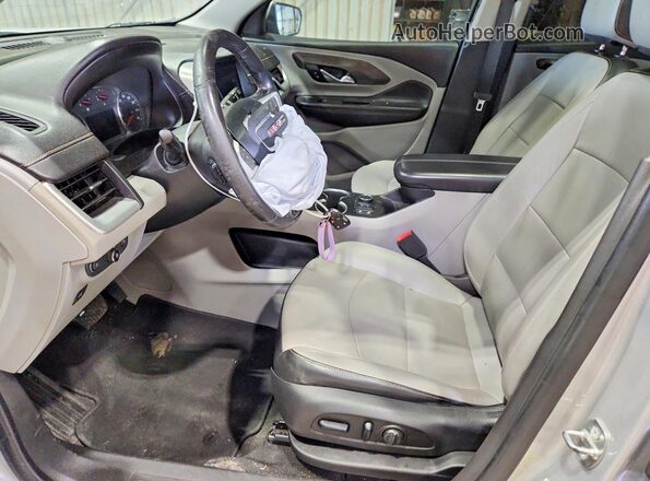 3GKALVEV9KL333336 2019 GMC TERRAIN Серебряный Вид салона спереди