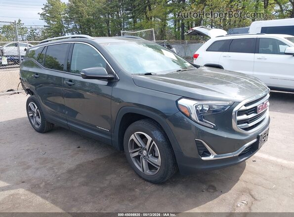 3GKALVEVXML392754 2021 GMC TERRAIN Серый Передняя правая четверть