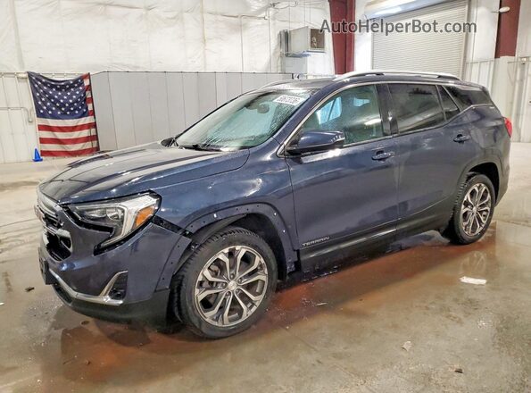 3GKALVEX9JL288656 2018 GMC TERRAIN Синий Передняя левая четверть