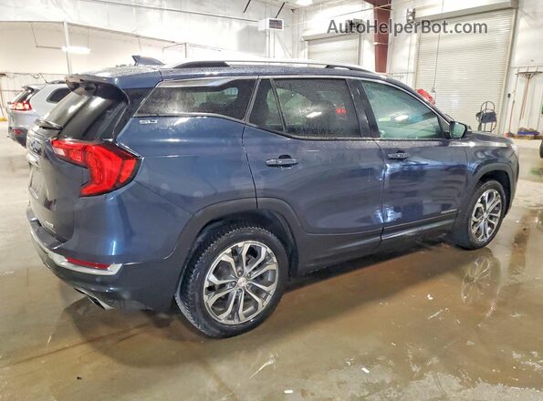3GKALVEX9JL288656 2018 GMC TERRAIN Синий Задняя правая четверть
