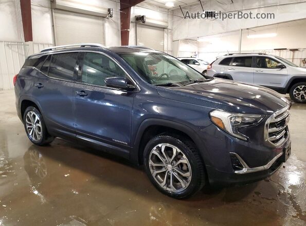 3GKALVEX9JL288656 2018 GMC TERRAIN Синий Передняя правая четверть