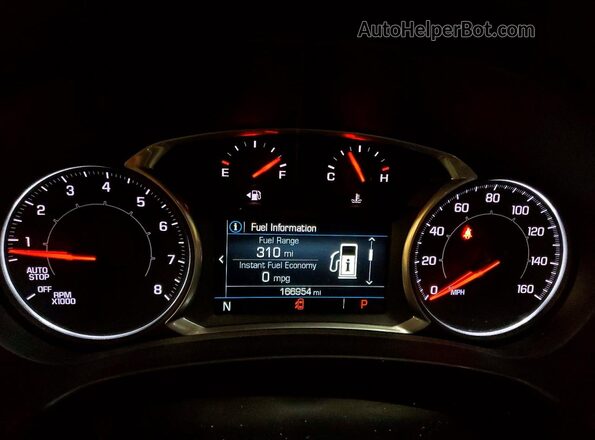 3GKALVEX9JL288656 2018 GMC TERRAIN Синий Вид щитка приборов