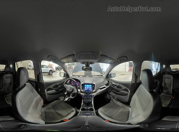 3GKALVEX9JL288656 2018 GMC TERRAIN Синий Панорамный вид салона 360°