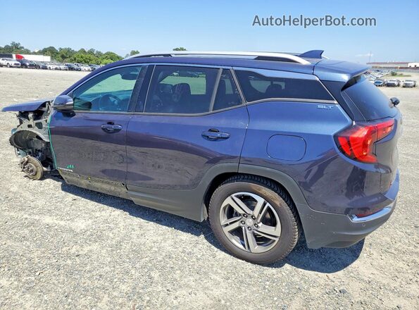 3GKALWEU3JL302529 2018 GMC TERRAIN Синий Задняя левая четверть