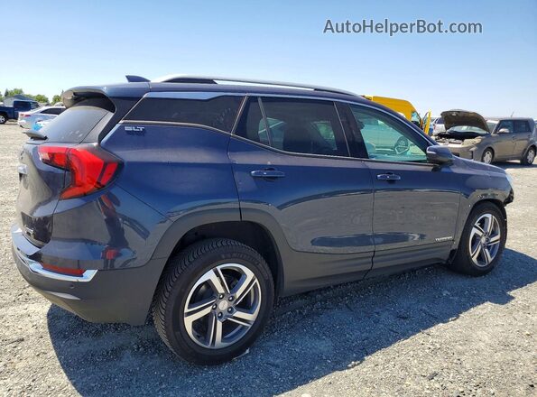 3GKALWEU3JL302529 2018 GMC TERRAIN Синий Задняя правая четверть