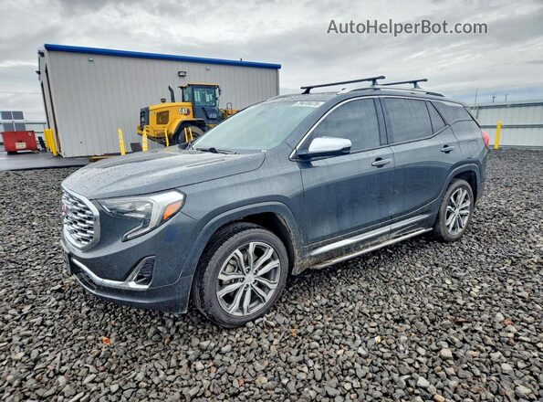 3GKALXEX1JL288324 2018 GMC TERRAIN Черный Передняя левая четверть