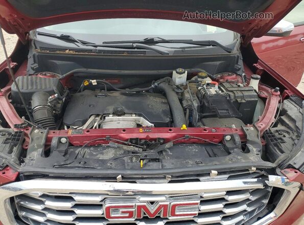 3GKALXEX1JL315120 2018 GMC TERRAIN Maroon Widok komory silnika