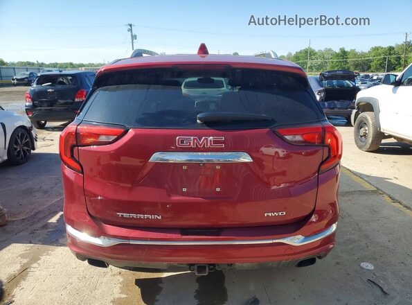 3GKALXEX3KL133422 2019 GMC TERRAIN Maroon Widok z tyłu