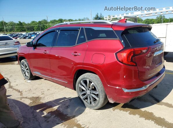 3GKALXEX3KL133422 2019 GMC TERRAIN Maroon Tył lewy
