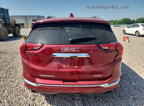 3GKALXEX6LL119077 2020 GMC TERRAIN Бордовый Вид сзади