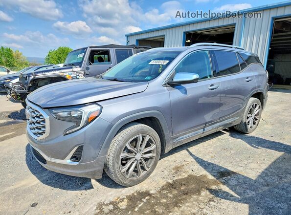 3GKALXEX8LL137581 2020 GMC TERRAIN Gray Vista tres cuartos delantera izquierda