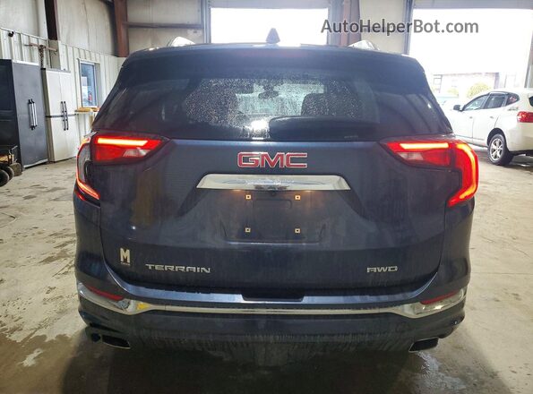 3GKALXEXXJL319747 2018 GMC TERRAIN Синий Вид сзади