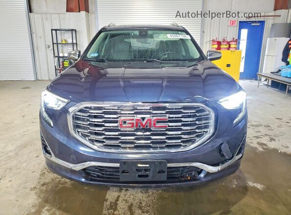 3GKALXEXXJL319747 2018 GMC TERRAIN Синий Вид спереди