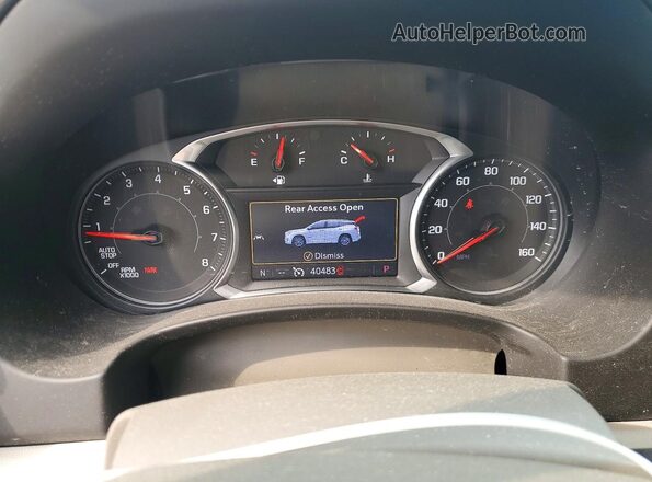 3GKALXEXXLL222499 2020 GMC TERRAIN White Instrument cluster view