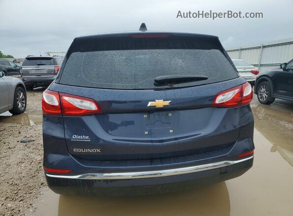 3GNAXHEV0JS608010 2018 CHEVROLET EQUINOX Blue Widok z tyłu