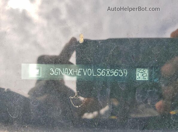 3GNAXHEV0LS685639 2020 CHEVROLET EQUINOX Blue Widok naklejki z numerem VIN