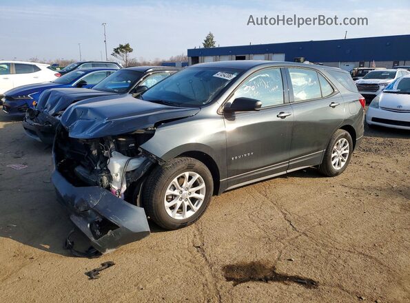 3GNAXHEV5JS626390 2018 CHEVROLET EQUINOX Серый Передняя левая четверть