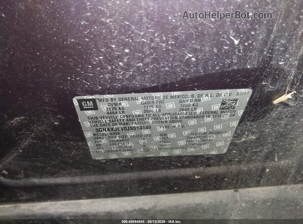 3GNAXJEV0JS514149 2018 CHEVROLET EQUINOX Синий Вид подкапотного пространства