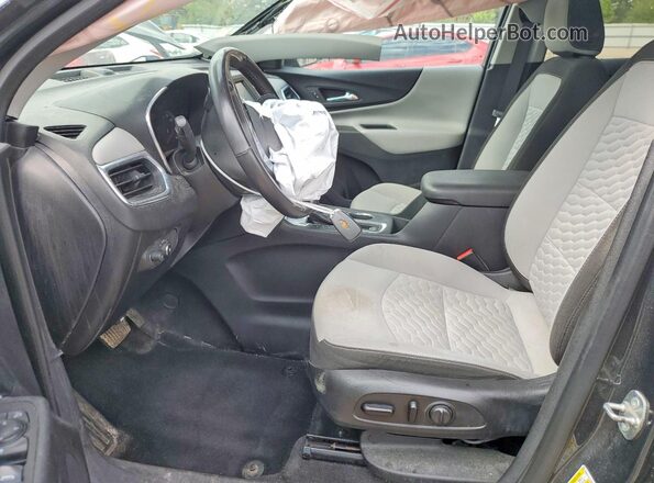 3GNAXJEV1JS504570 2018 CHEVROLET EQUINOX Gray წინა სალონის ხედი