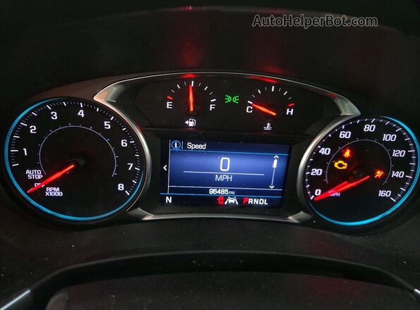 3GNAXKEV8ML344949 2021 CHEVROLET EQUINOX Черный Вид щитка приборов