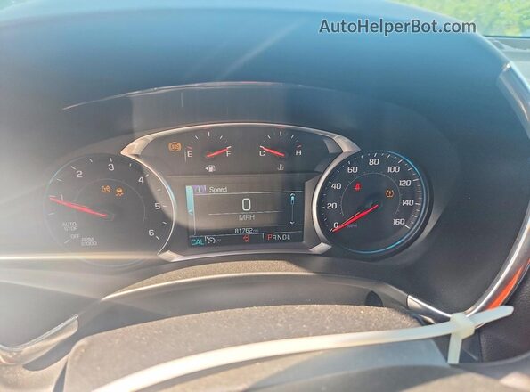 3GNAXLEU4JL309351 2018 CHEVROLET EQUINOX Gray Widok zestawu wskaźników
