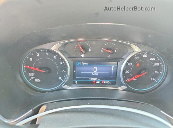 3GNAXLEX4LS523632 2020 CHEVROLET EQUINOX Blue Instrument cluster view