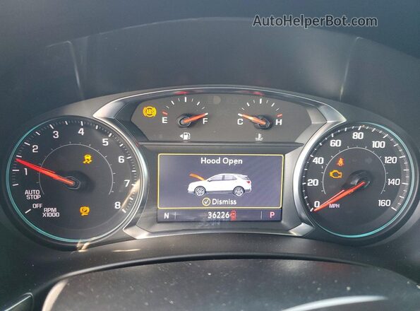 3GNAXMEG3PL122689 2023 CHEVROLET EQUINOX Черный Вид щитка приборов