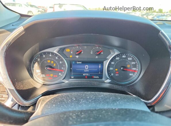 3GNAXTEG8PL126876 2023 CHEVROLET EQUINOX White Widok zestawu wskaźników