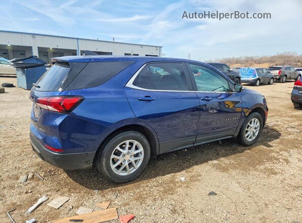 3GNAXUEV1NL291105 2022 CHEVROLET EQUINOX Синий Задняя правая четверть