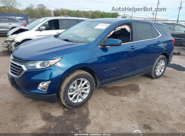 3GNAXUEVXML322382 2021 CHEVROLET EQUINOX Синий Передняя левая четверть