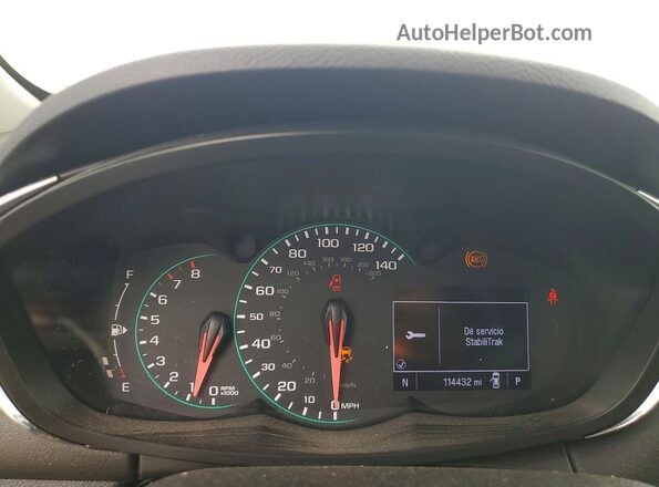3GNCJKSBXLL195530 2020 CHEVROLET TRAX Серый Вид щитка приборов