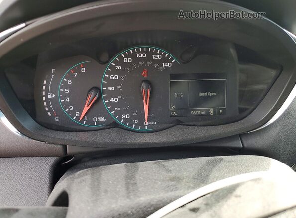 3GNCJLSB0JL323745 2018 CHEVROLET TRAX Черный Вид щитка приборов