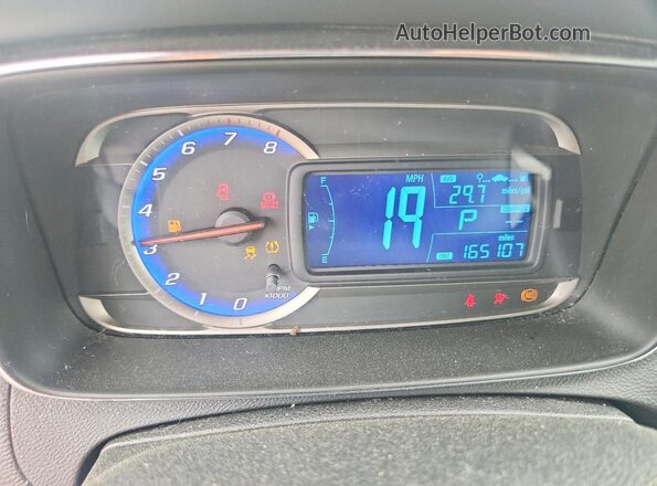 3GNCJLSB1GL279652 2016 CHEVROLET TRAX Gray Вид щитка приладів