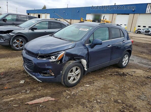3GNCJLSB2JL343060 2018 CHEVROLET TRAX Синий Передняя левая четверть