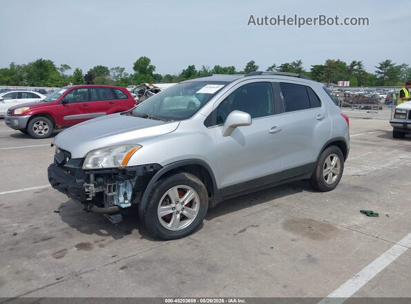3GNCJLSB4GL278429 2016 CHEVROLET TRAX Серебряный Передняя левая четверть