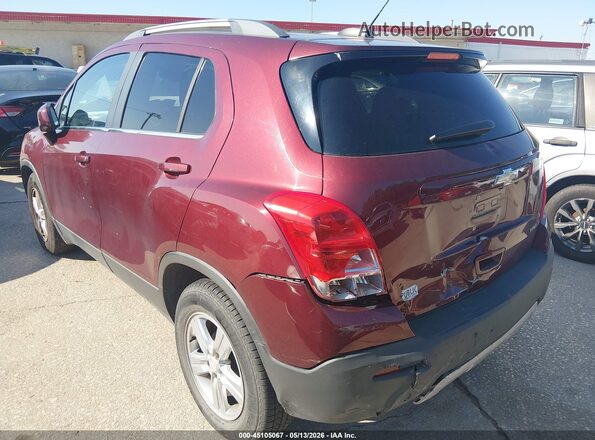 3GNCJLSB8GL185879 2016 CHEVROLET TRAX Maroon Հետևի ձախ