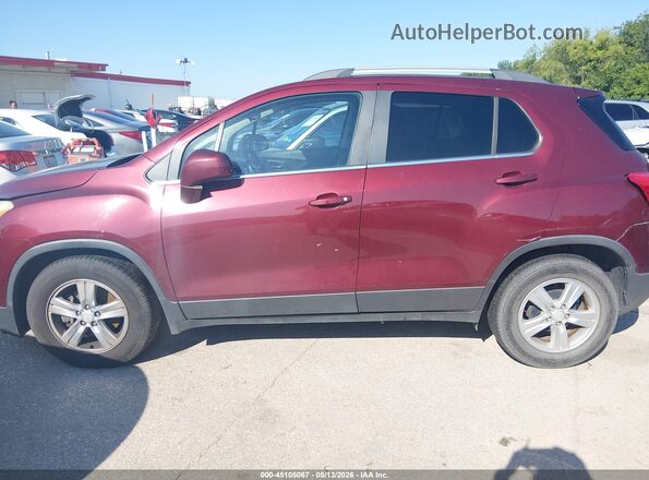 3GNCJLSB8GL185879 2016 CHEVROLET TRAX Maroon Սալոնի 360 աստիճան տեսք