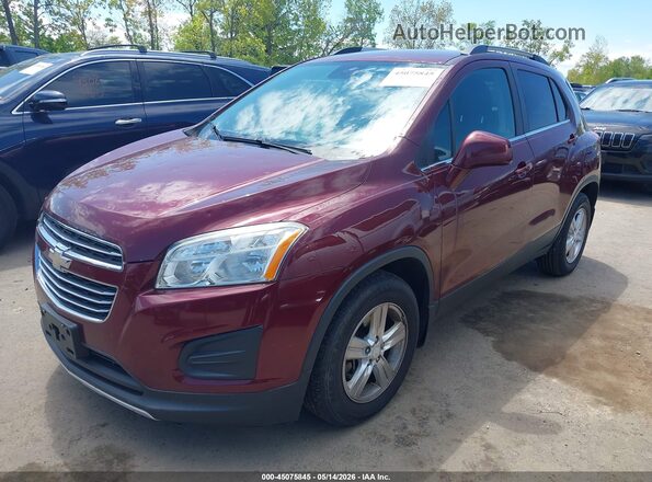 3GNCJLSB8GL248270 2016 CHEVROLET TRAX Red Przód lewy
