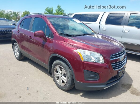 3GNCJLSB8GL248270 2016 CHEVROLET TRAX Red Przód prawy