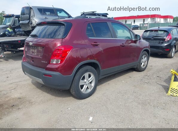 3GNCJLSBXGL269170 2016 CHEVROLET TRAX Темно-бордовый Задняя правая четверть