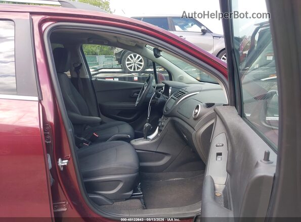 3GNCJLSBXGL269170 2016 CHEVROLET TRAX Темно-бордовый Вид салона спереди