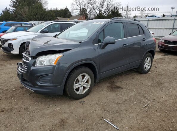 3GNCJPSB9GL164885 2016 CHEVROLET TRAX Серый Передняя левая четверть