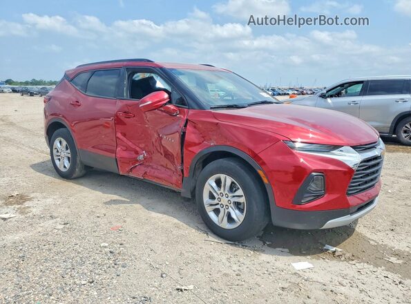 3GNKBBRAXMS555893 2021 CHEVROLET BLAZER Красный Передняя правая четверть