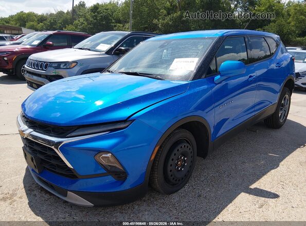 3GNKBCR43SS137527 2025 CHEVROLET BLAZER Blue Przód lewy