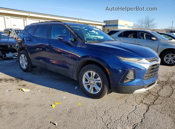 3GNKBCR44NS209081 2022 CHEVROLET BLAZER Синий Передняя правая четверть