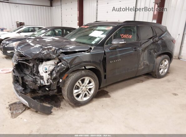 3GNKBCRS1MS507553 2021 CHEVROLET BLAZER Gray Передня ліва чверть