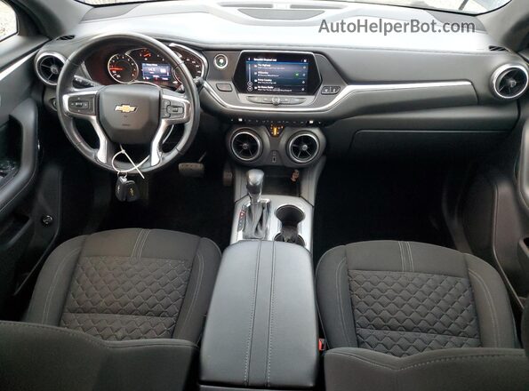 3GNKBCRS3KS630669 2019 CHEVROLET BLAZER Gray Widok deski rozdzielczej